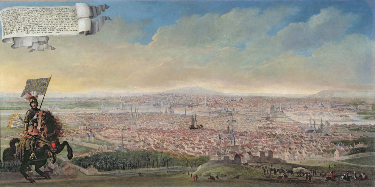 フォーブルサンジャックからのパリの全景、1640年頃 作： フランス語学校