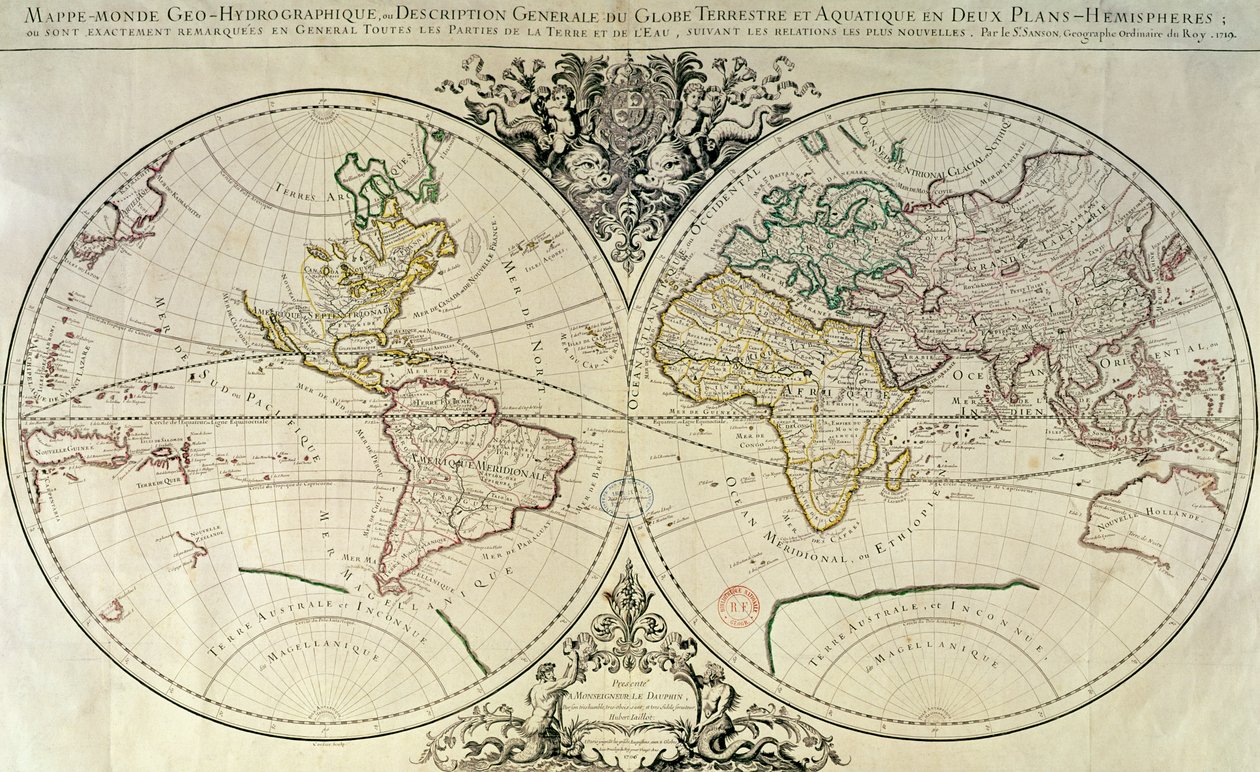 Geo-Hydrographic Mappamonde 作： フランス語学校