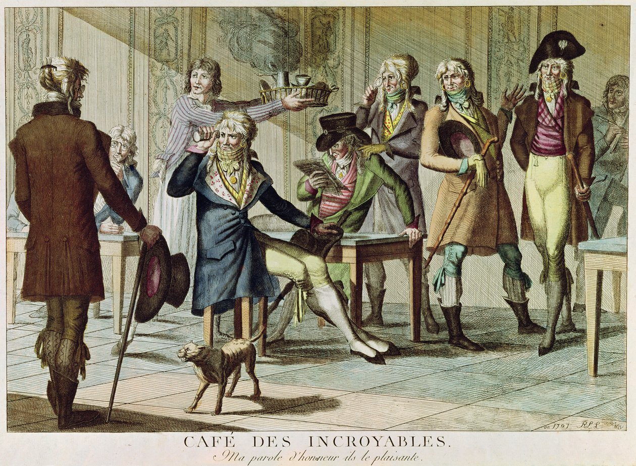 Le Cafe des Incroyables、1797 作： フランス語学校