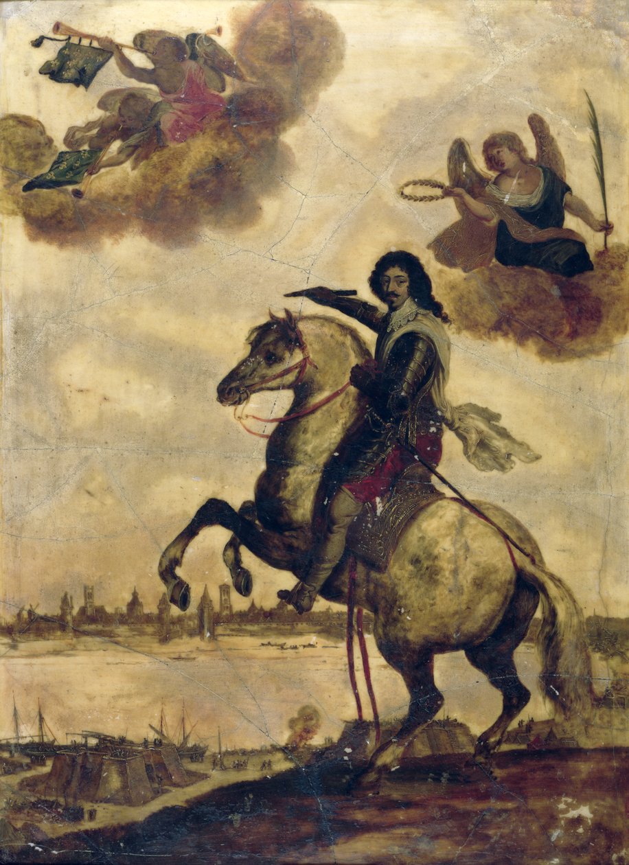 ラロシェル包囲戦でのルイ13世（1601-43） 作： フランス語学校