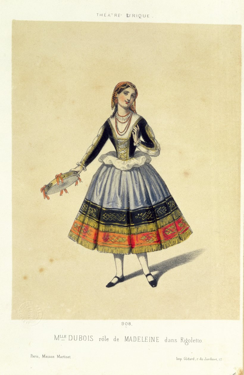 マグダレン、ジュゼッペヴェルディ作「リゴレット」（1813-1901）1885年 作： フランス語学校