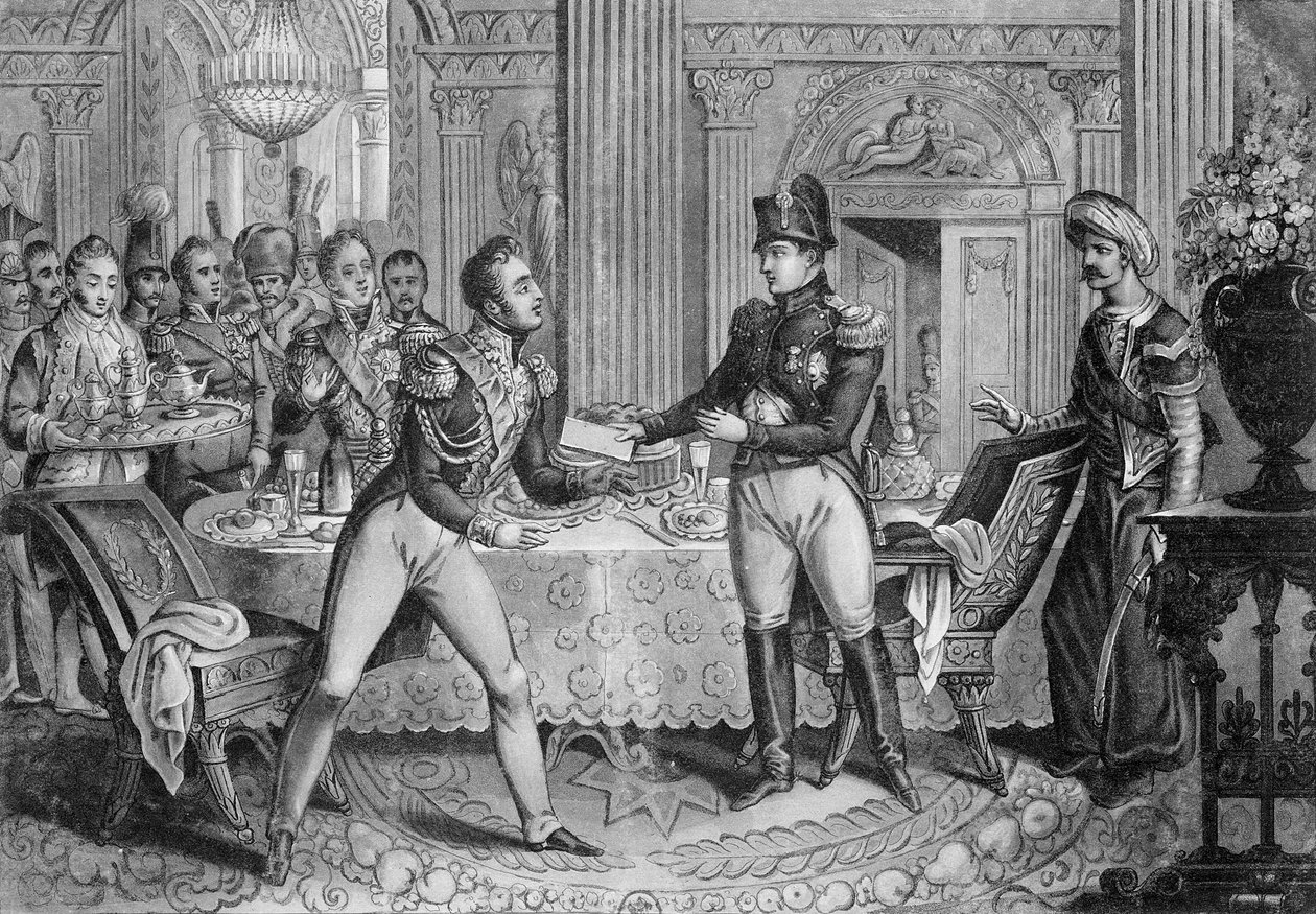 ピエールフランソワ元帥ジョセフルフェーブル（1755-1820）は、1807年5月26日のダンツィヒ包囲戦後にナポレオン（1769-1821）によってダンツィヒ公を創設しました。 作： フランス語学校