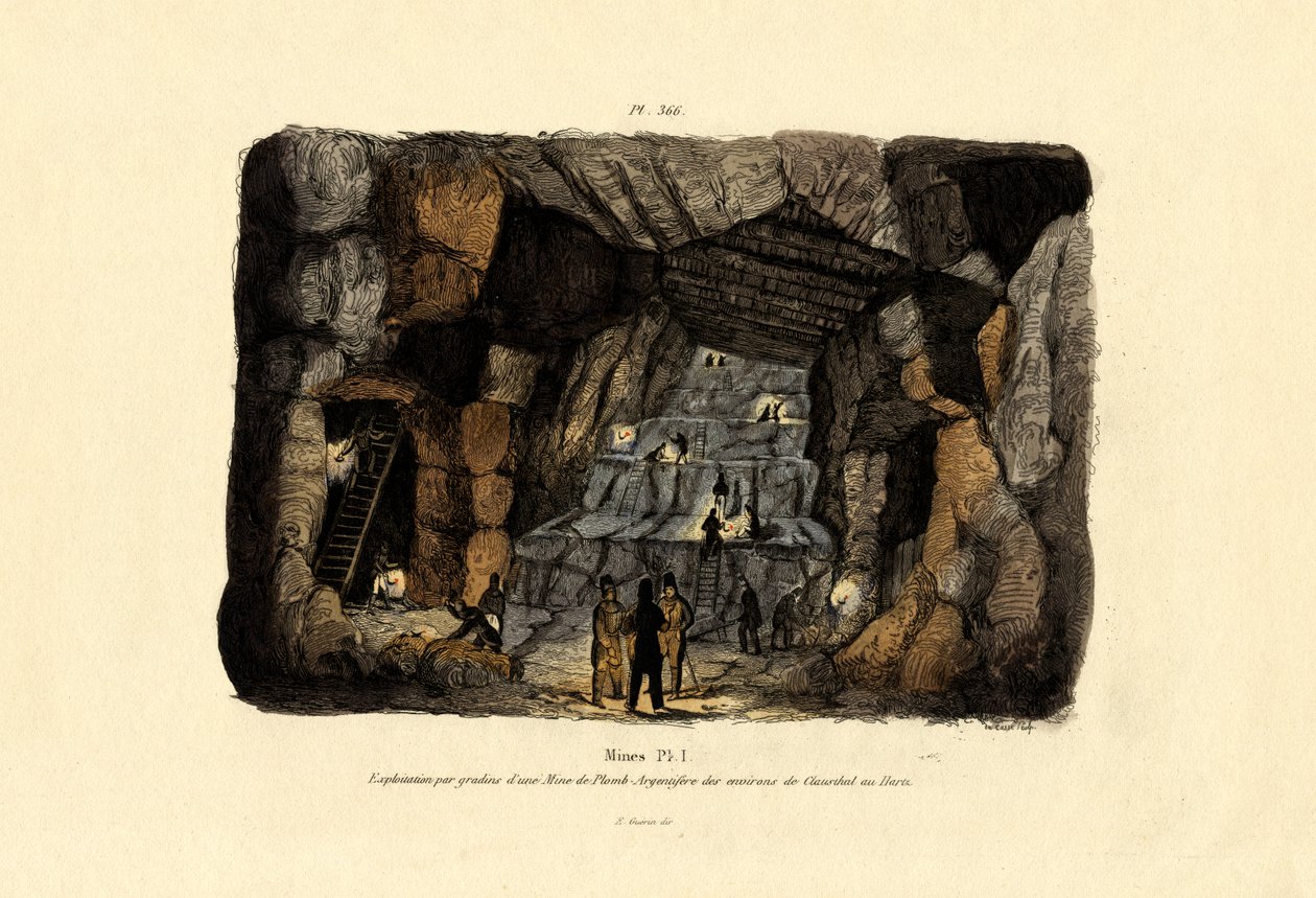 鉱山、1833-39 作： フランス語学校