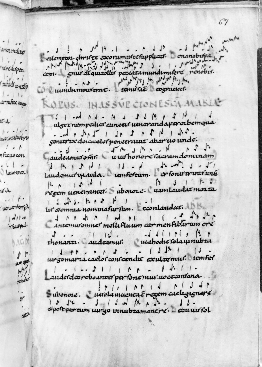 Ms 18 fol.69「トロパリウム」からの仮定 作： フランス語学校