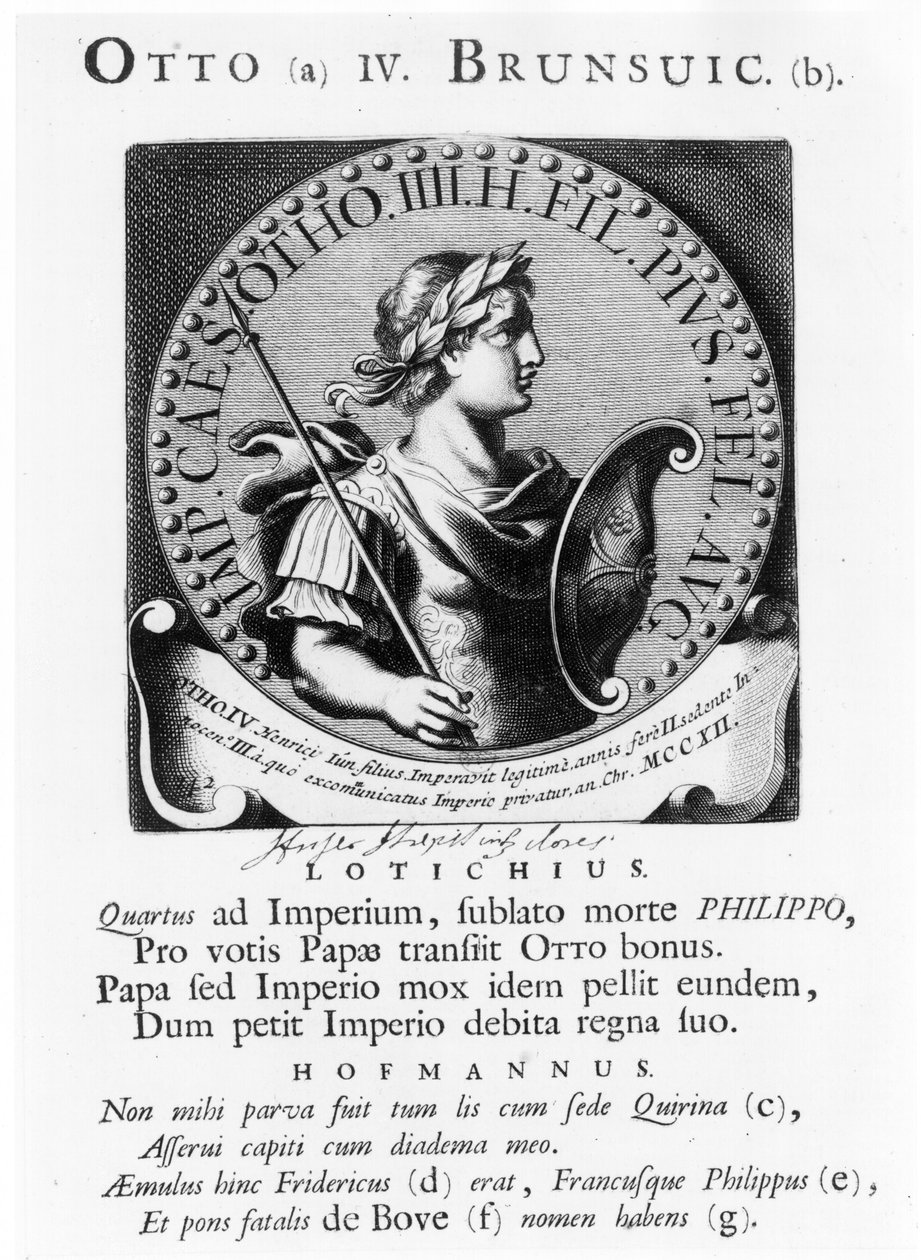 ブランズウィックのオットーIV（c.117582-1218） 作： フランス語学校