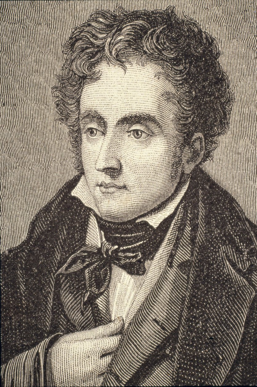 シャトーブリアンの子爵、フランソワ・オーギュスト・ルネの肖像（1768-1848） 作： フランス語学校