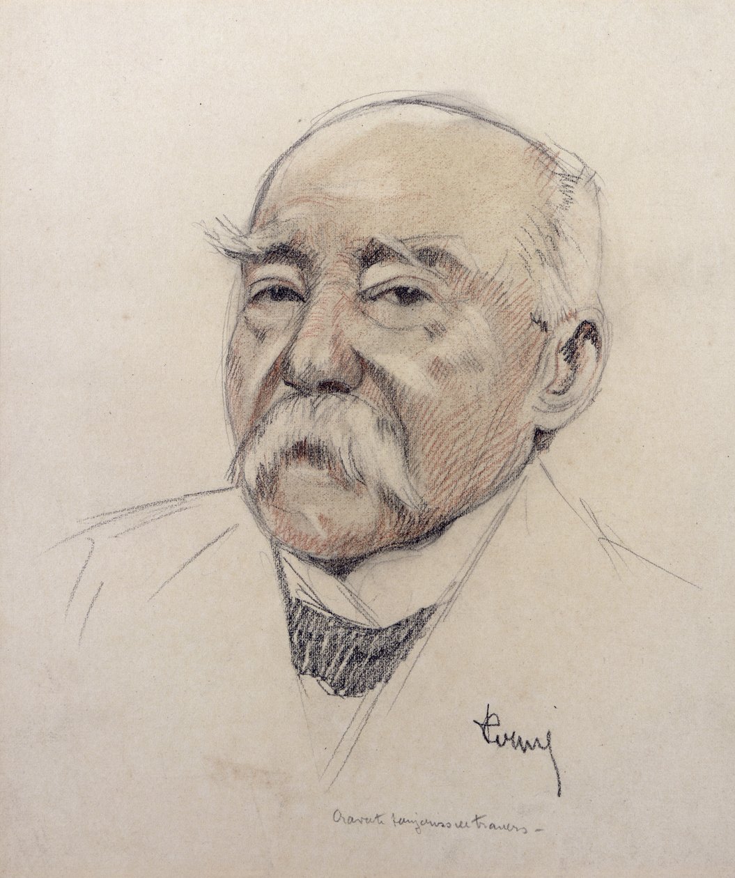 ジョルジュ・クレマンソーの肖像（1841-1929） 作： フランス語学校