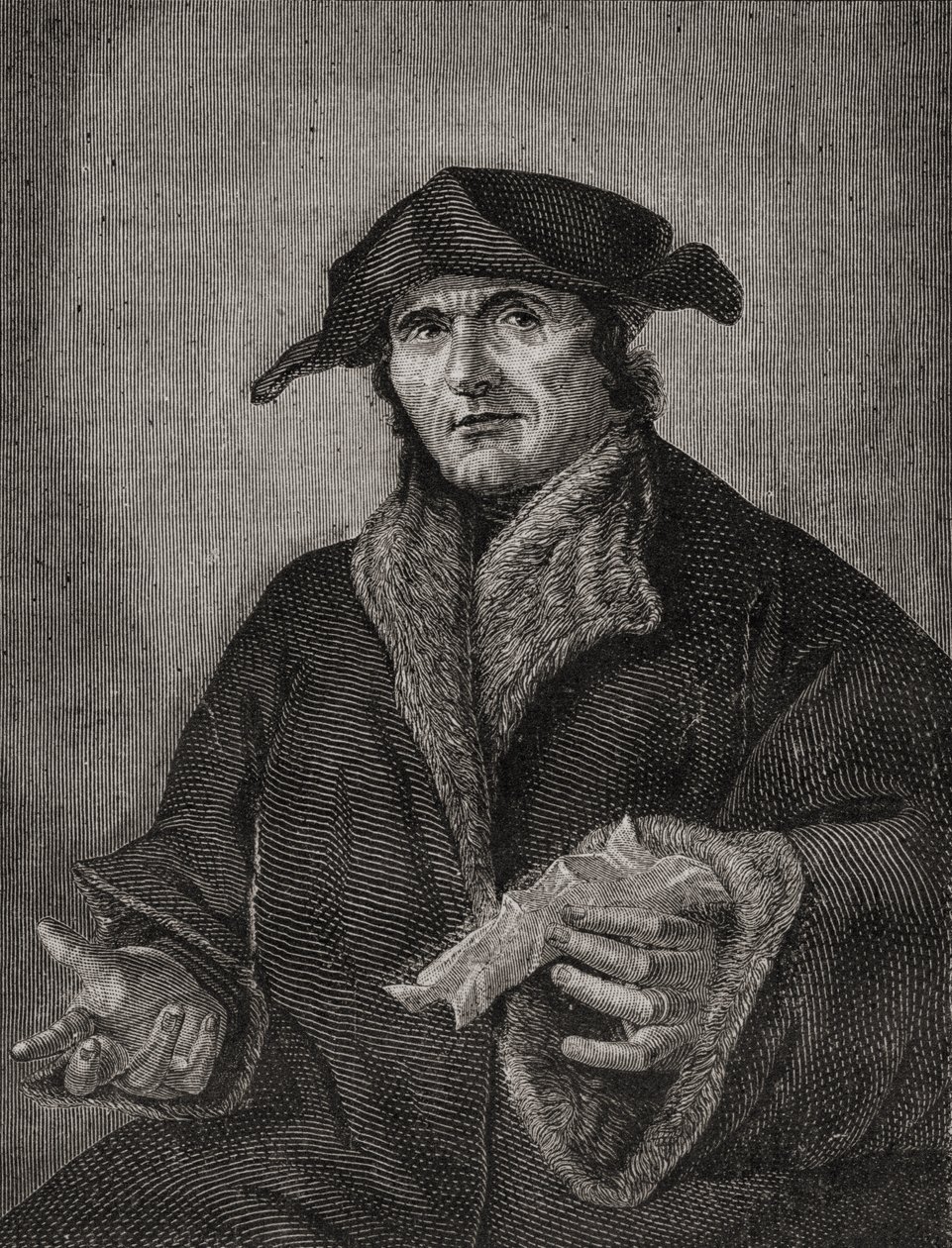 ジョン・カルヴァンの肖像（1509-64）フランスの神学者および改革者 作： フランス語学校