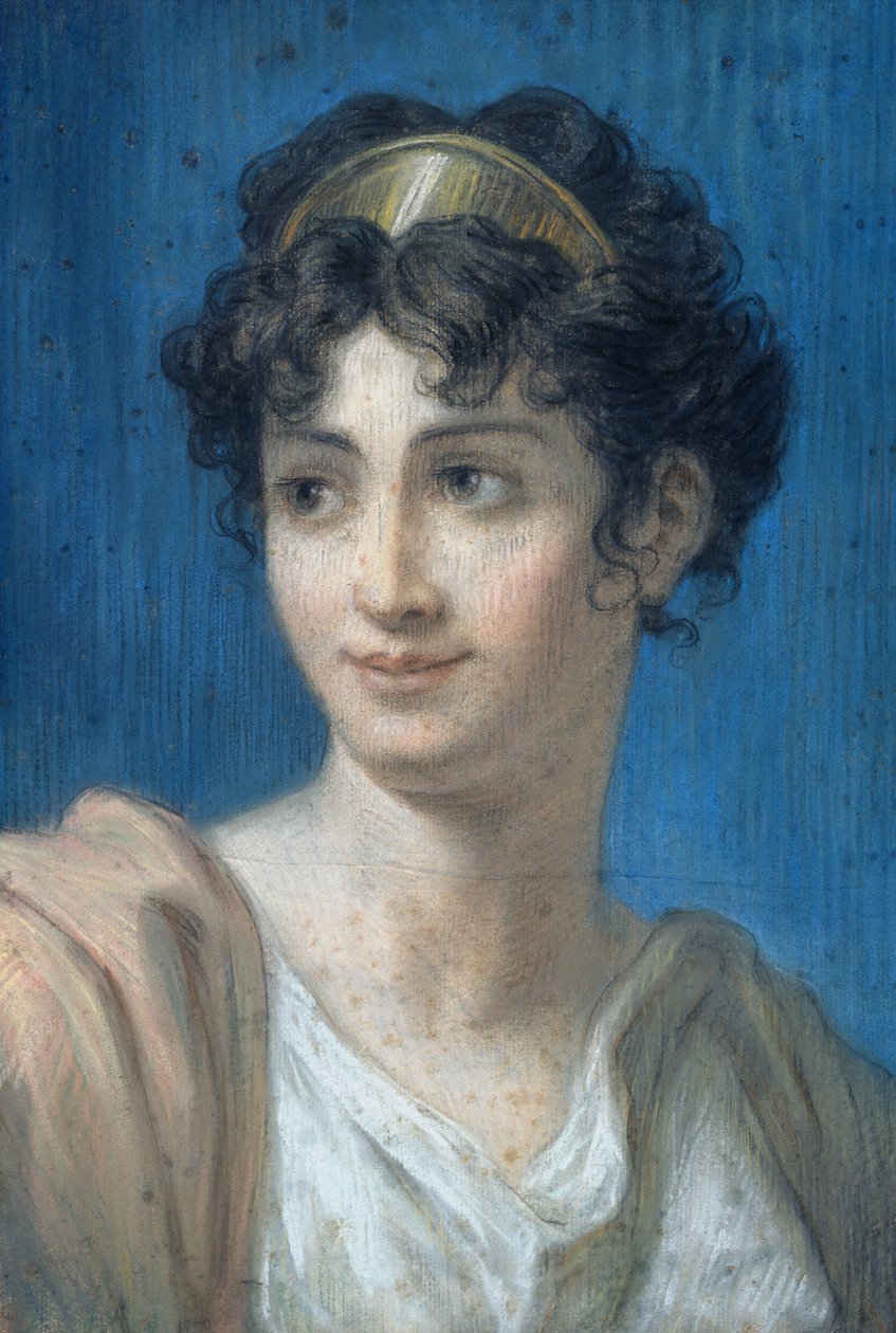 マドモアゼル・ジョルジュの肖像（1787-1867）（紙にパステル） 作： フランス語学校