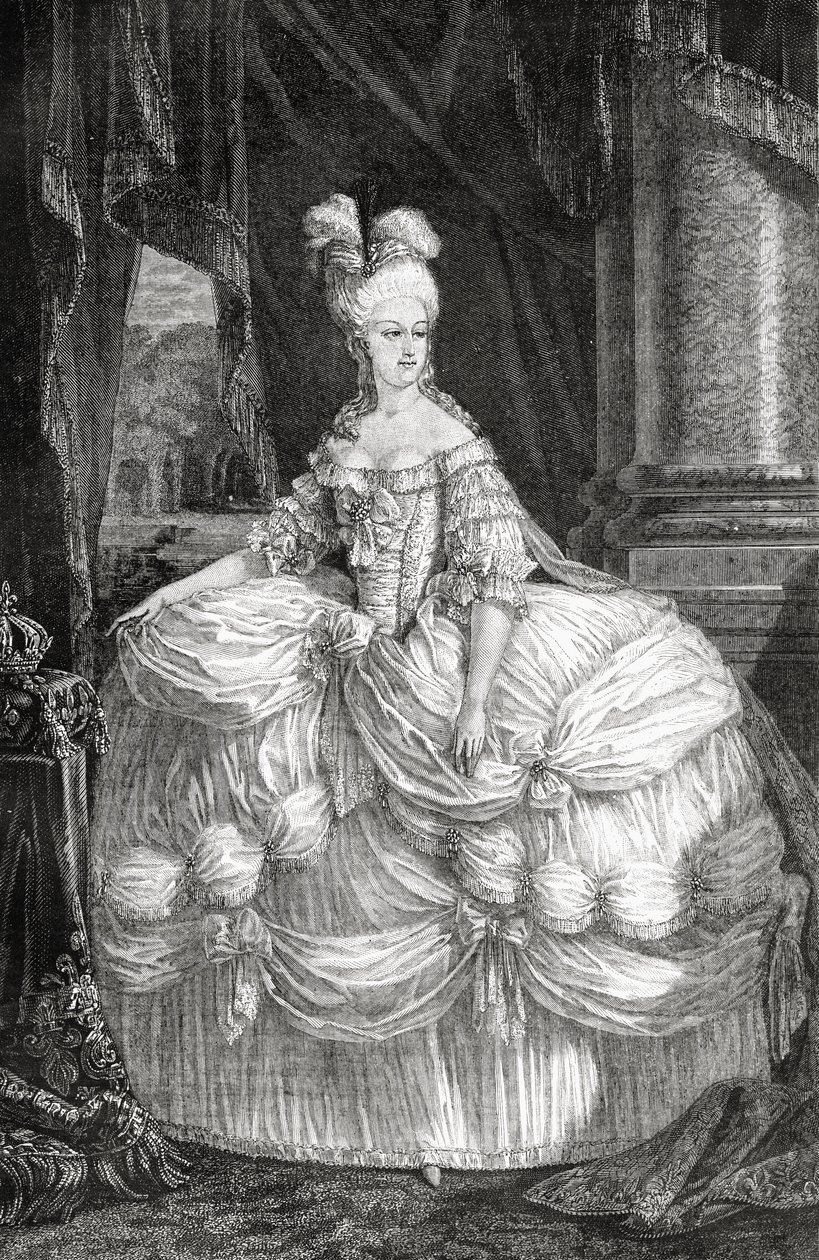 マリー・アントワネットの肖像（1755-93） 作： フランス語学校