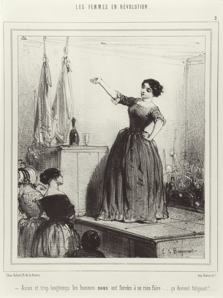 女性革命、1848 作： フランス語学校