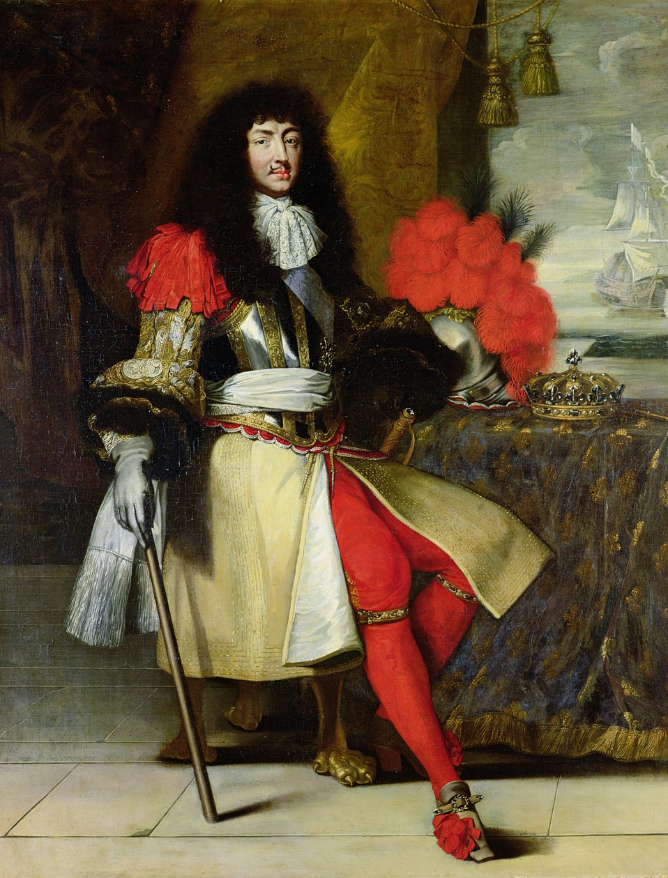 1670年以降のルイ14世の肖像画（1638〜1715）の着席 作： フランス語学校