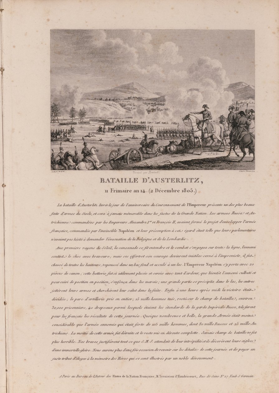 1805年12月2日のアウステルリッツの戦い 作： フランス語学校