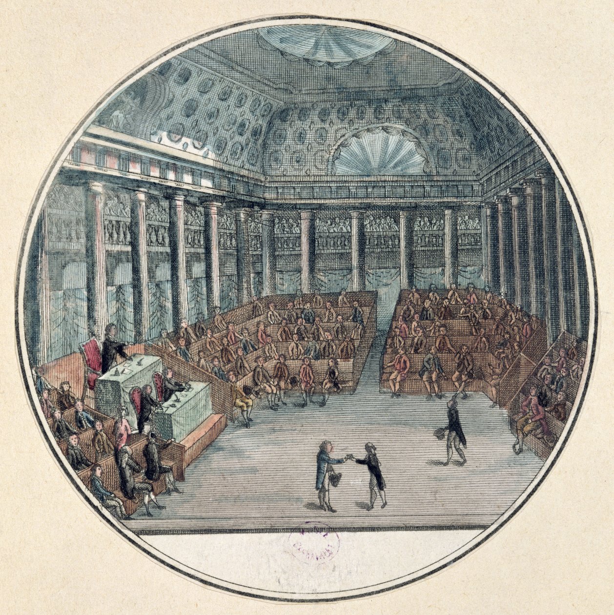1789年6月17日の国会におけるコミューン会議の代理 作： フランス語学校
