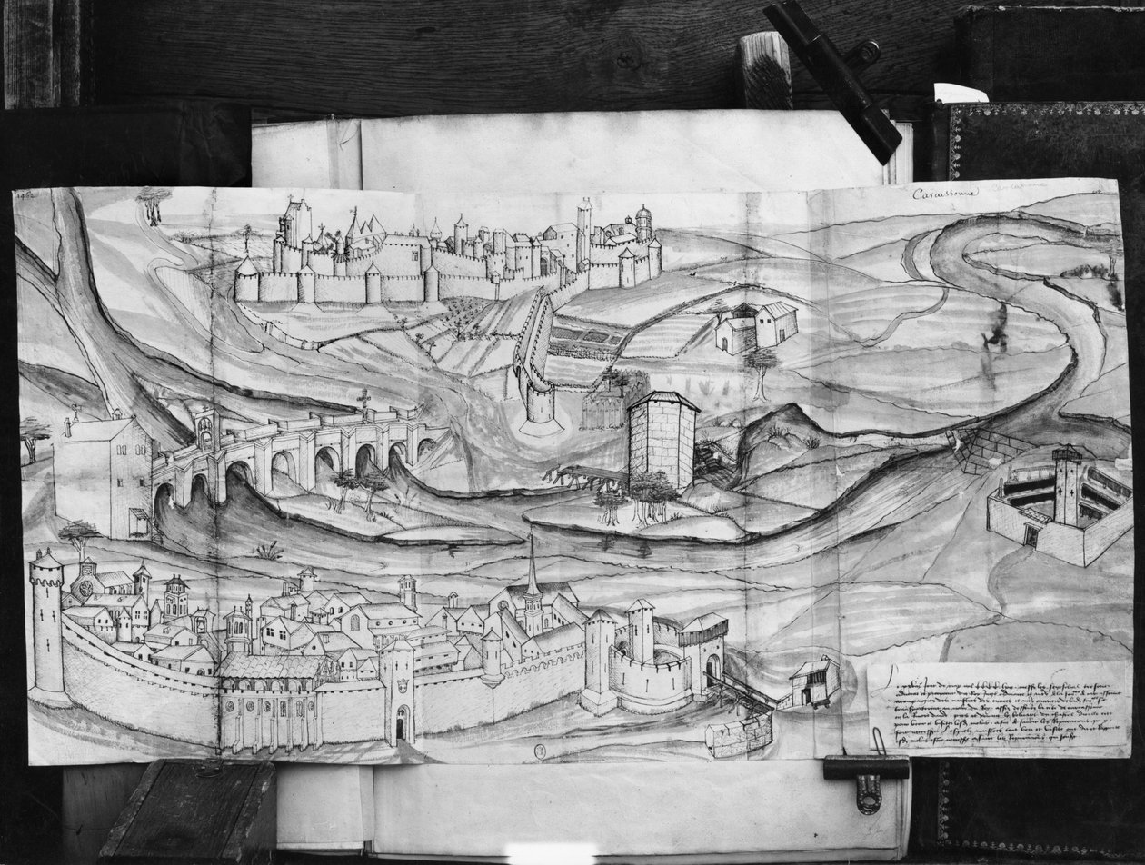 カルカソンヌの町と村、1462年 作： フランス語学校
