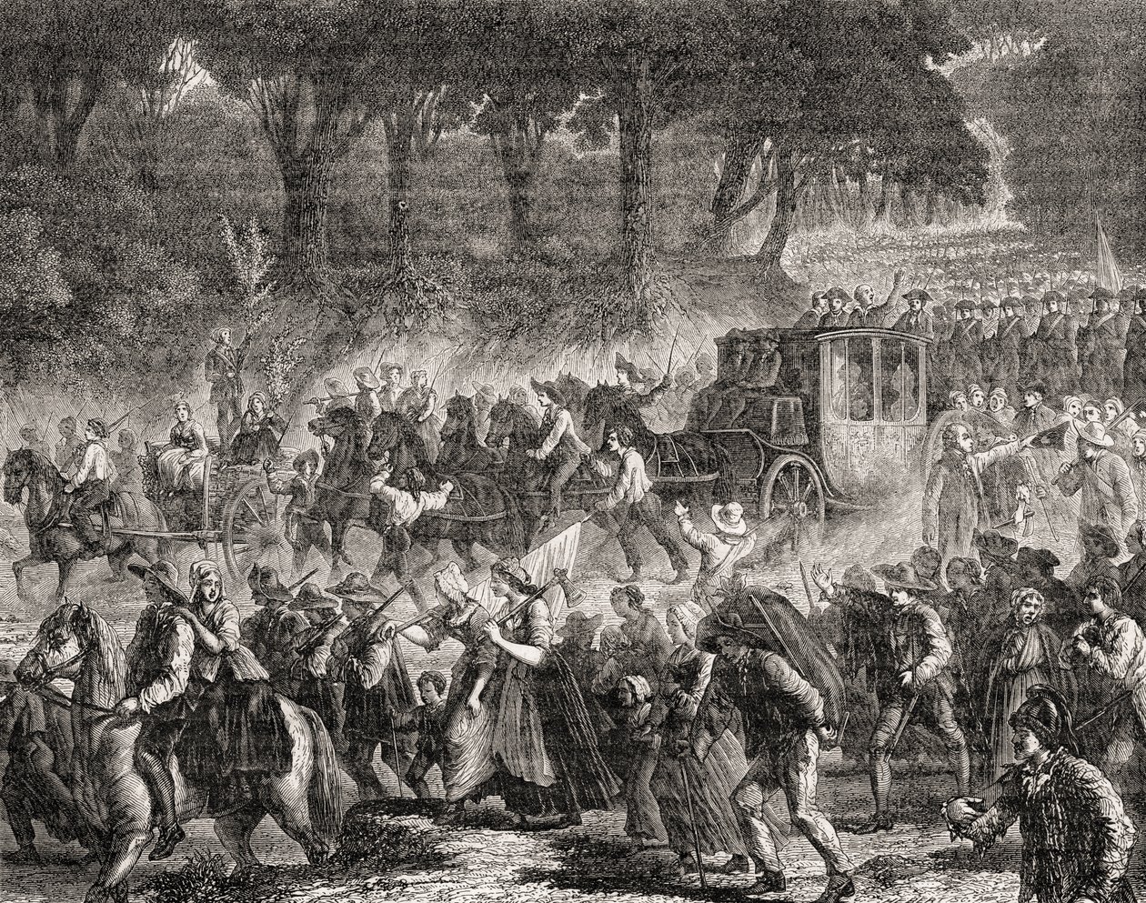 1791年にフランス王室がパリに戻った 作： フランス語学校