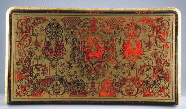 ルイ14世ブールの便器の上部、c.1700（べっ甲、真鍮、オルモル）（220159も参照） 作： フランス語学校