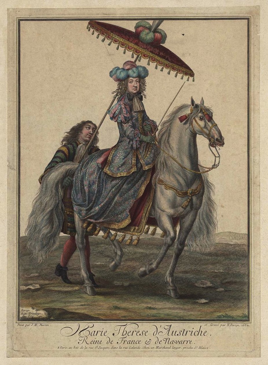 スペインのマリアテレジア1638〜1683年、フランスとナバラの女王の配偶者、1682年 作： フランスのマスター
