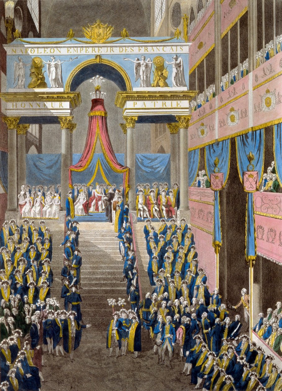 1804年、1805年12月2日のナポレオンの戴冠式 作： フランスのマスター