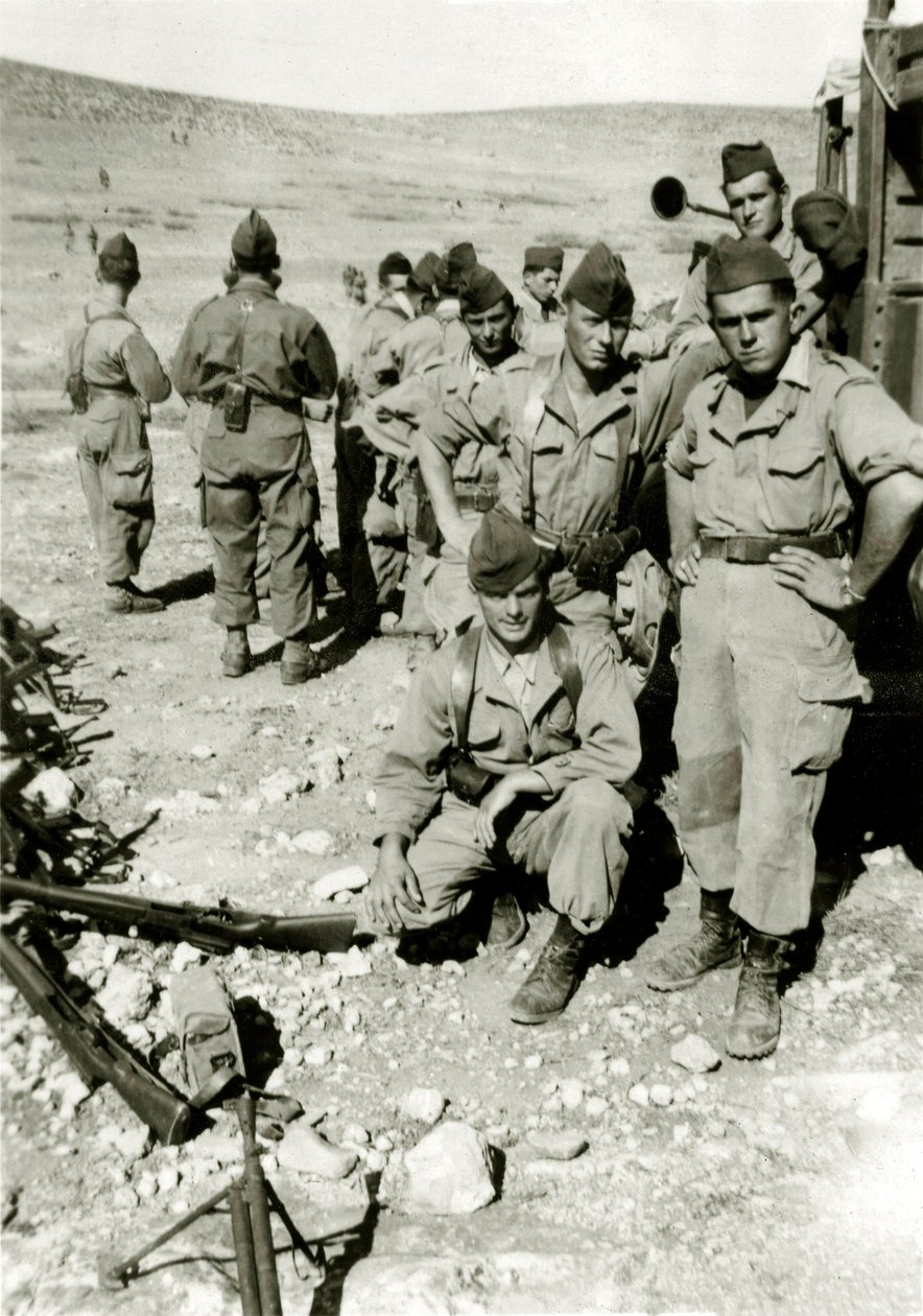 アルジェリア戦争：1960年頃のジェベルの若いフランス人兵士 作： フランスの写真家