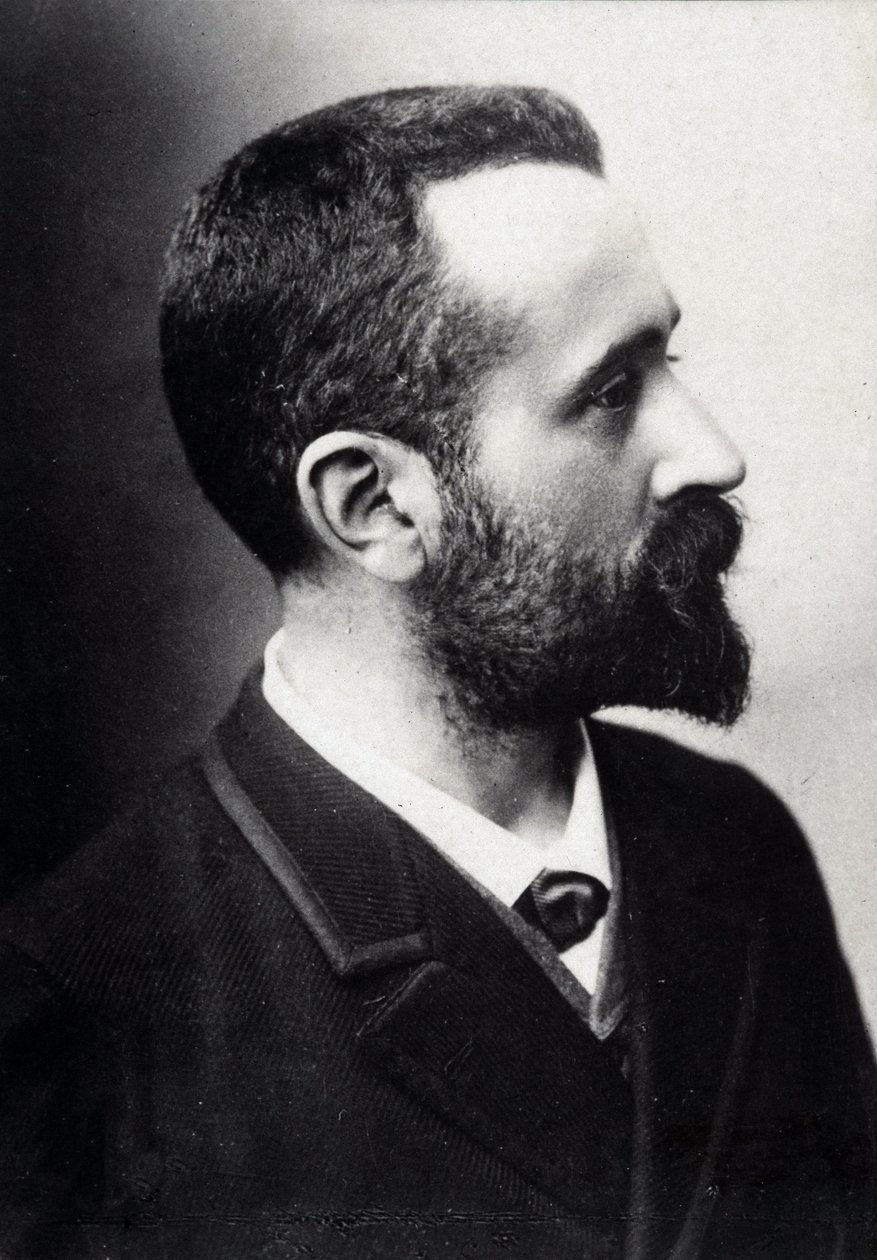 アルフォンス・ベルティヨン（1853-1914）、フランスの学者、人体計測法の考案者。 作： フランスの写真家