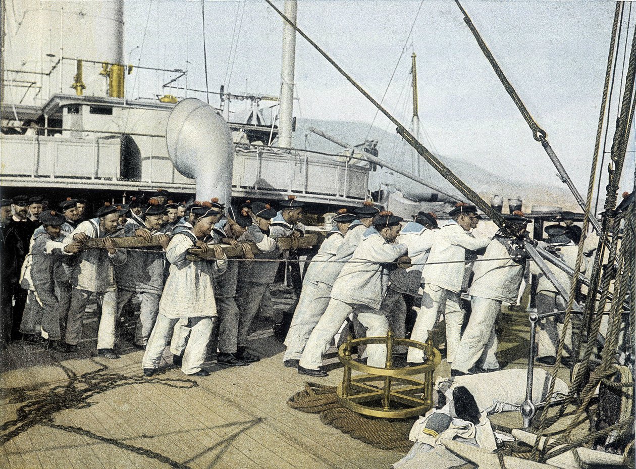 19世紀後半のフランス海軍：初期の司祭たち-Bibl.des Arts deco. 作： フランスの写真家