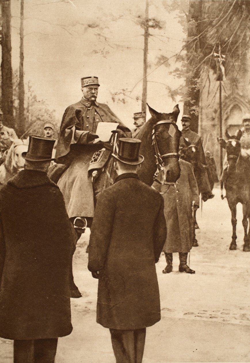 ヒルシャウアー将軍、ケート橋頭を占領、1919年1月30日 作： フランスの写真家