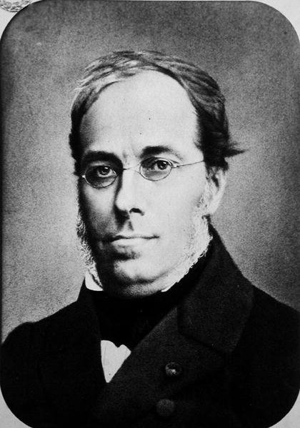 ジュール・デュピュイ (1804-66) 1850 年頃 (白黒写真) 作： フランスの写真家