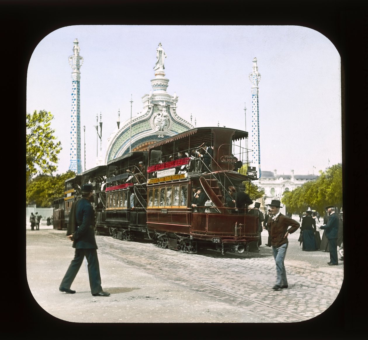 パリ万博：正門、1900年（ランタンスライド） 作： フランスの写真家