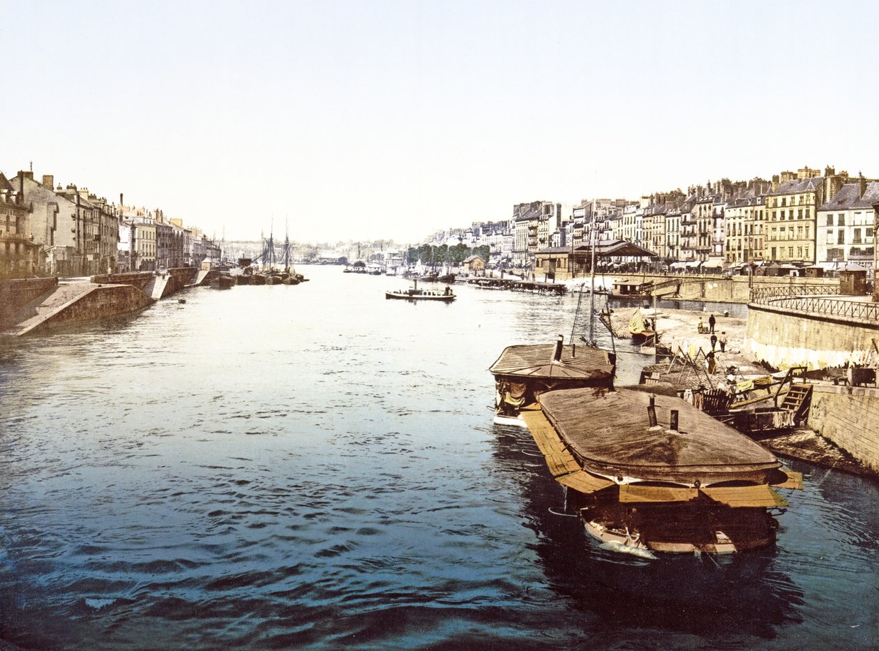 ナント、パブのロワールの遊覧船。 1890〜1900 作： フランスの写真家