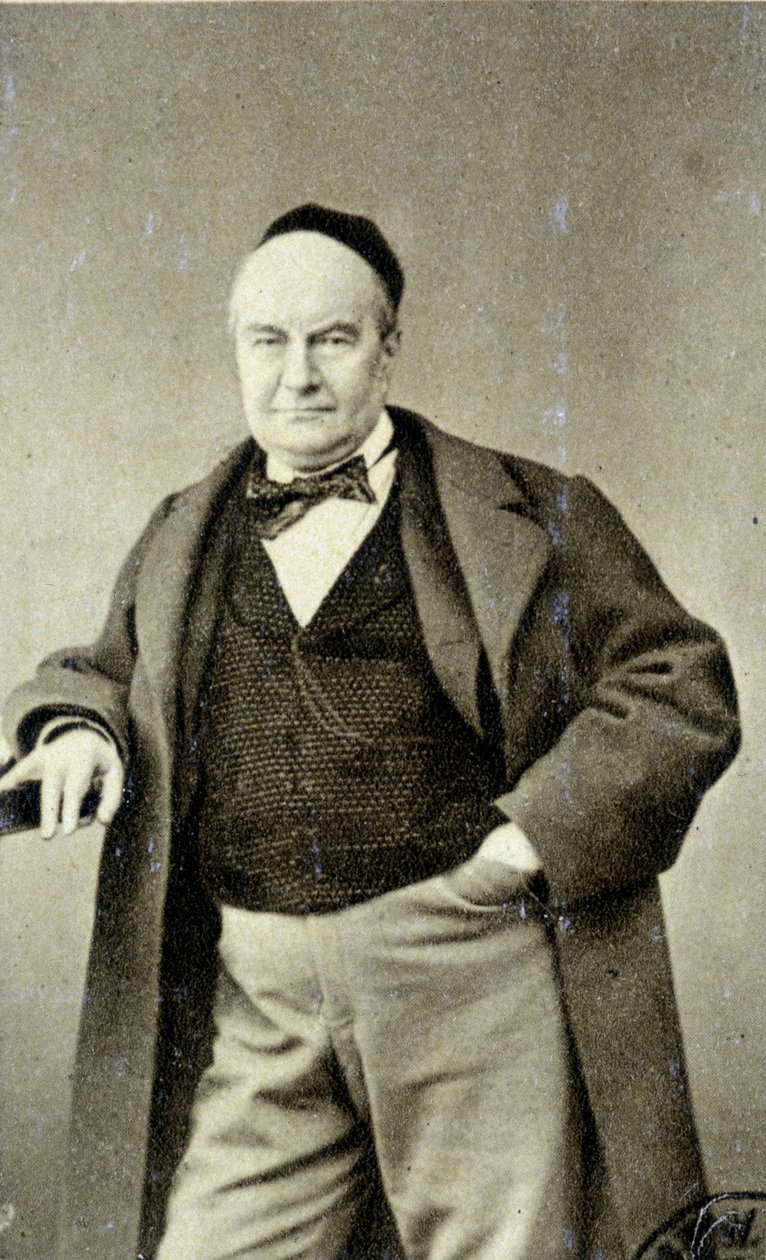 Charles Augustin Sainte Beuve (1804 - 1869) (Sainte-Beuve)のポートレート。作家、ジャーナリスト、文芸批評家として活躍した。 作： フランスの写真家