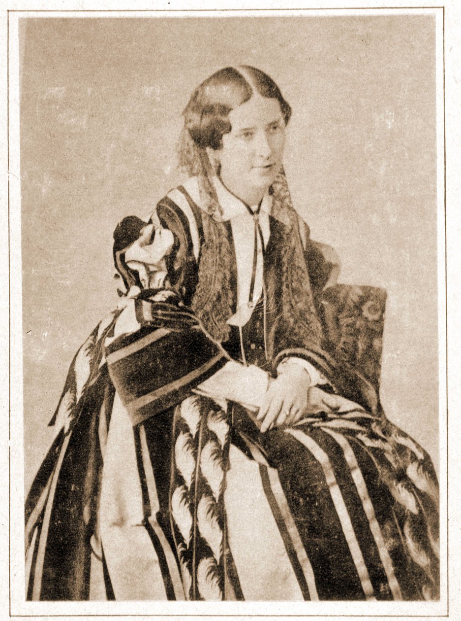 1851年にマドモアゼル・レイチェルと呼ばれたエリザベート・フェリックスの肖像（フランスの悲劇家、1821年～1858年 作： フランスの写真家