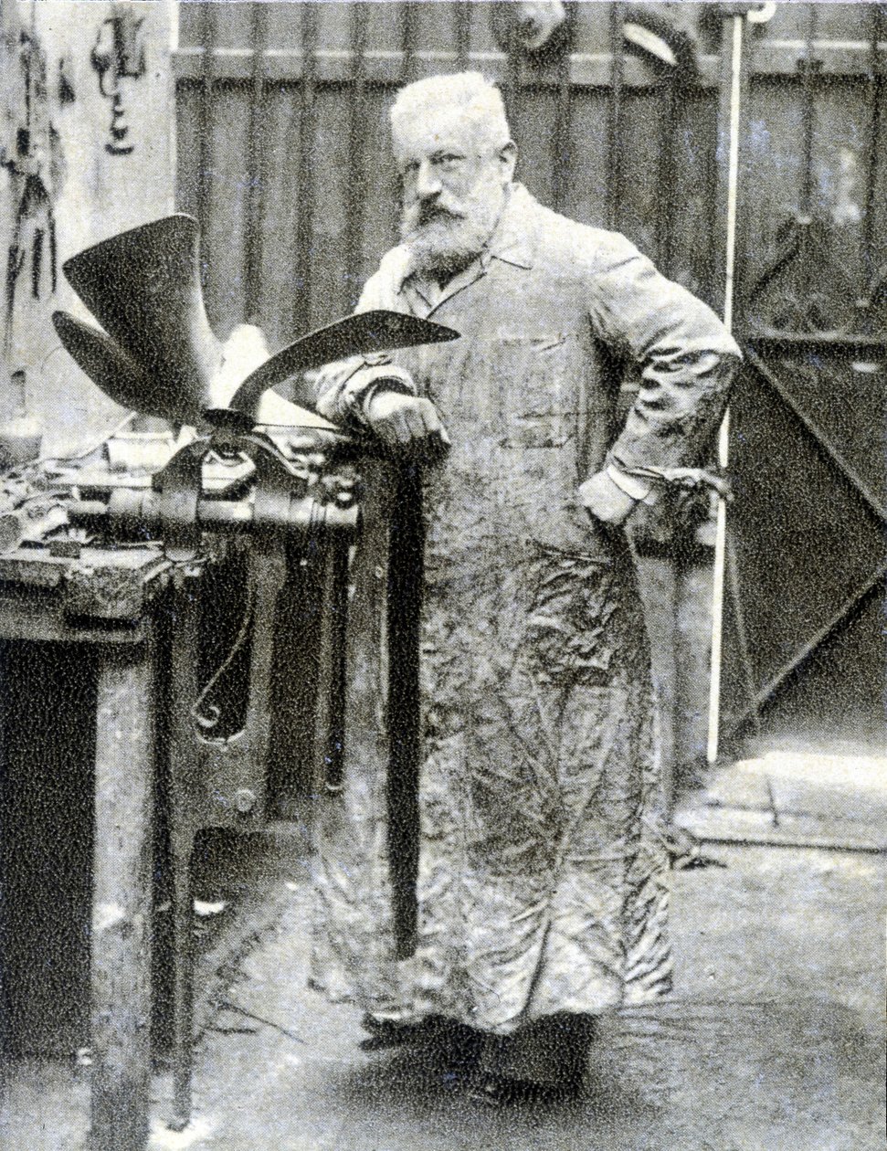 フランスの発明家フェルナン・フォレスト（1851年～1914年）の肖像（モーター、自動車部品など） - 写真 作： フランスの写真家