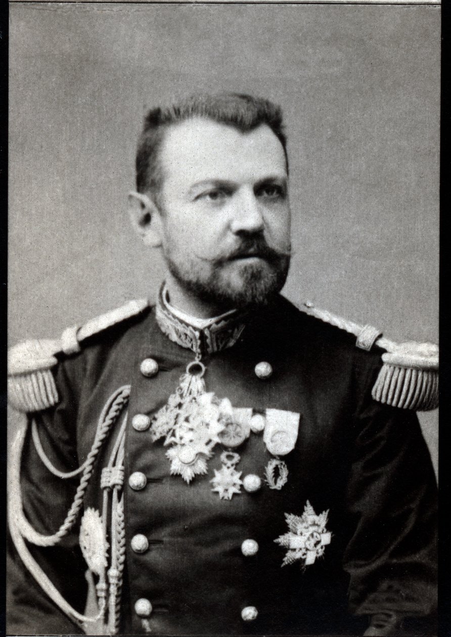 フランスの将軍、アンリジョセフブルジェール（1841-1918）の肖像。 作： フランスの写真家
