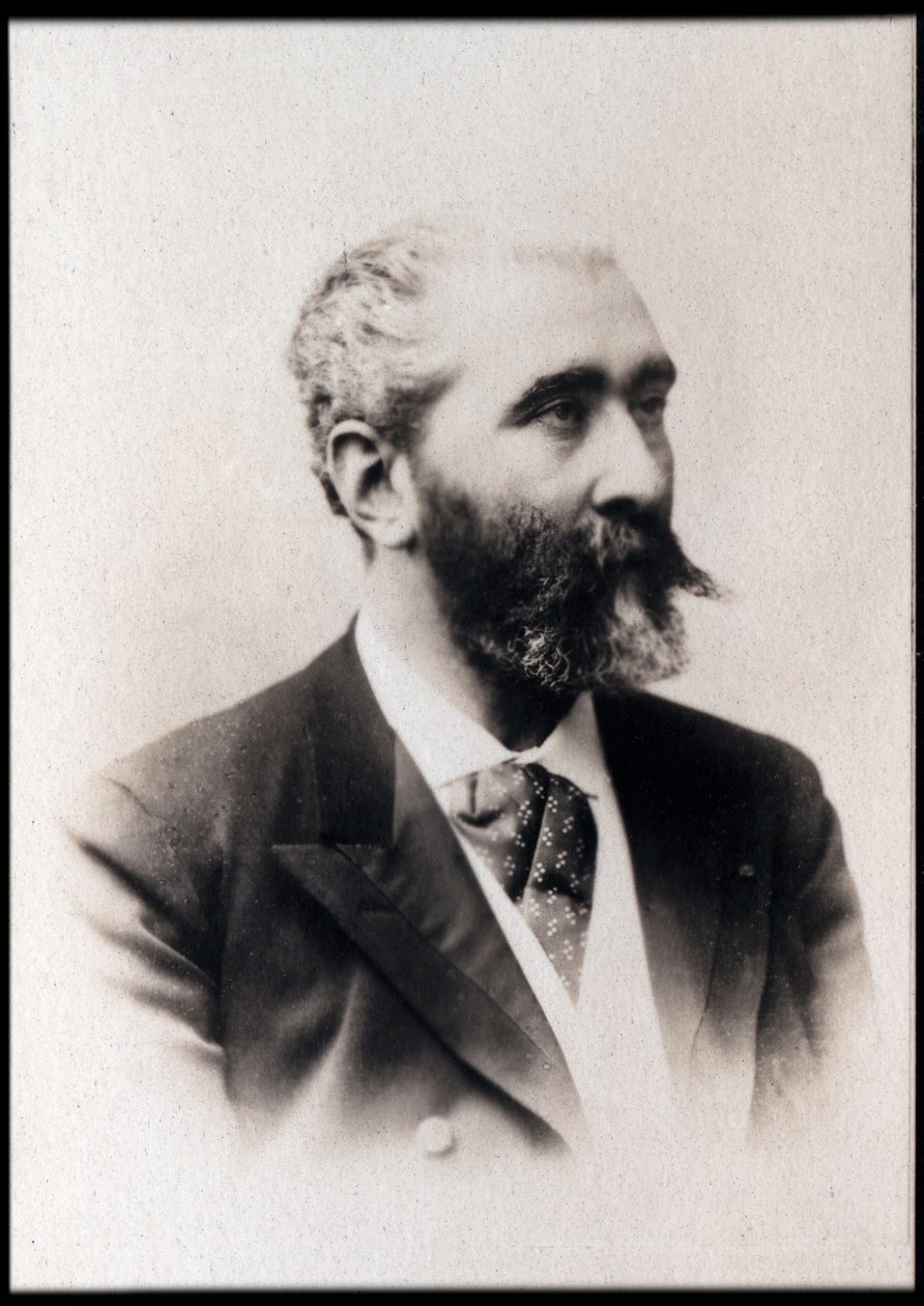 フランスの詩人ホセマリアデエレディア（1842-1905）の肖像。 作： フランスの写真家