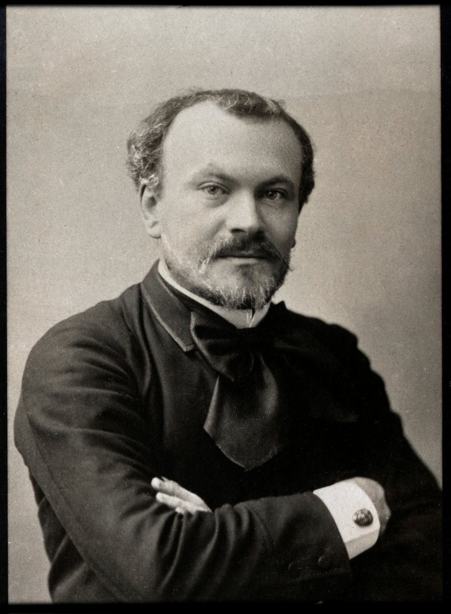 フランスの評論家であり劇作家であるジュール・ルマイトル（1853-1914）の肖像。 作： フランスの写真家