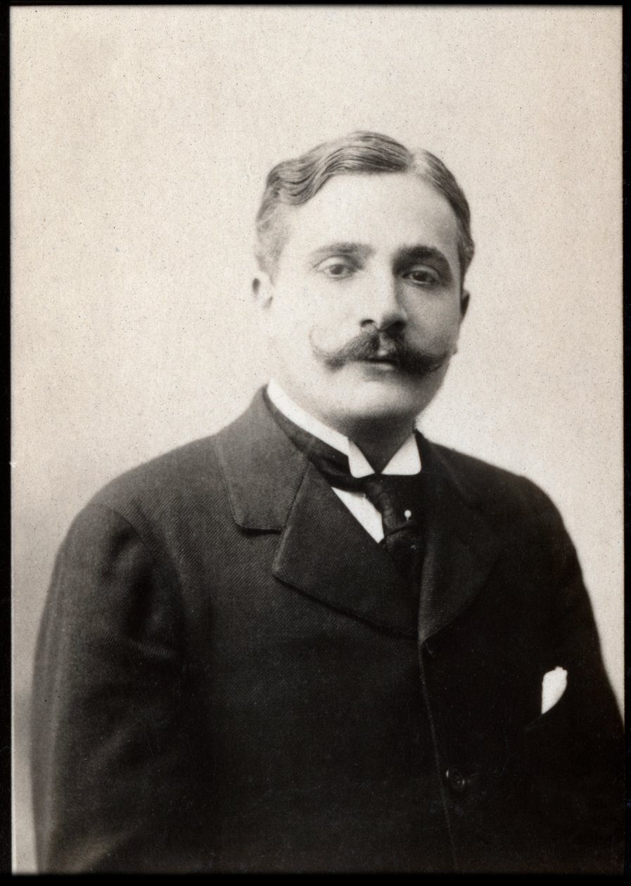 フランスの作家、ピエールデクールセル（1856-1926）の肖像。 作： フランスの写真家
