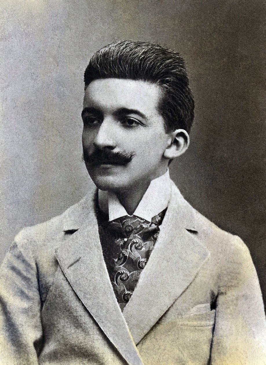 フランスの作家、Pierre Louis dit Louys（1870-1925）の肖像。 作： フランスの写真家
