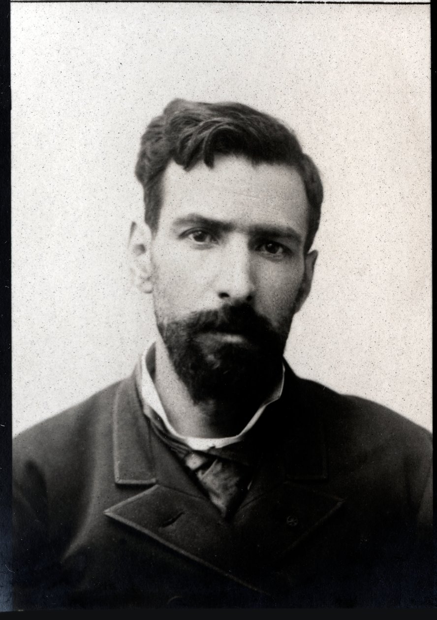 フランコのイタリア人探検家、ブラチのピエトロパオロサヴォルニャン（1852-1905）の肖像。 作： フランスの写真家