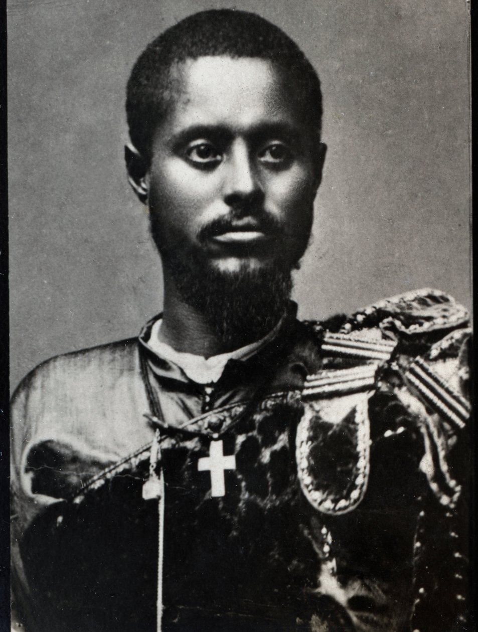 Ras Makonnen（1852-1906）の肖像。エチオピアのハラール州の総督であり知事。 作： フランスの写真家
