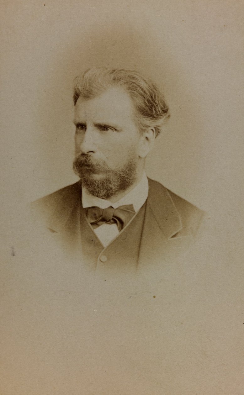 ウィリアム・ブグロー（フランスの画家）の肖像；carte de visite（モノクロ写真 作： フランスの写真家
