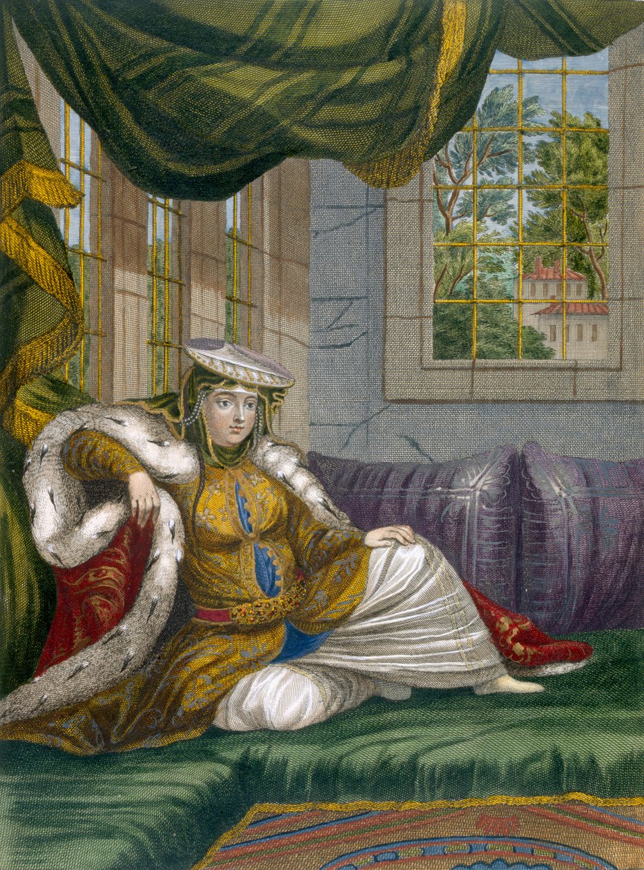 儀式用の服を着たユダヤ人女性、1708年頃 作： フランス語学校