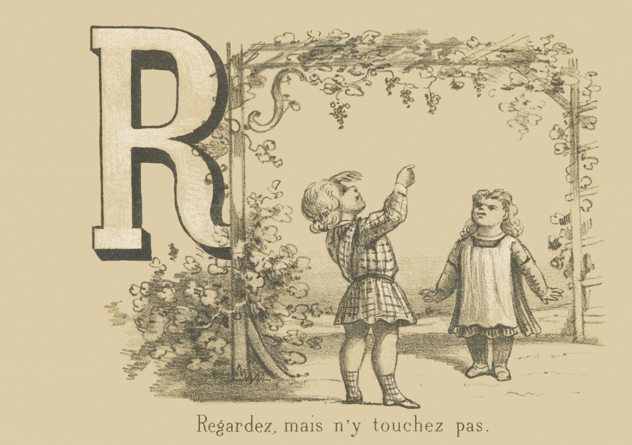 A：見てください、でも触れないでください 作： フランス語学校