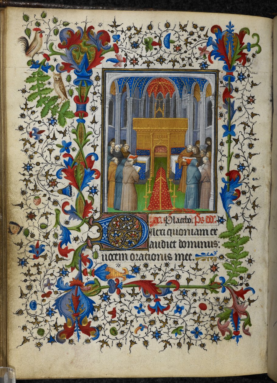 16997 f.171v Offices of the Dead (Vespers) from the Chevalier Hours, c.1420 (vellum) を追加 作： フランス語学校