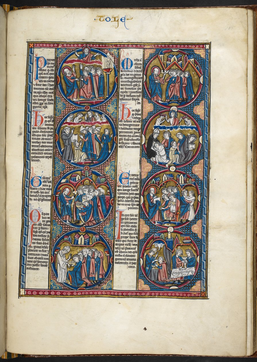 Add MS Harley 1527, f.105r, miniatures from Bible moralisée (vellum)   1450143   ja       japanese Successfully Translated  Original: Procession of the Magi, c. 1450-1500 (tempera on wood) Translat: Procession of the Magi, c. 1450-1500 (tempera on wood) 14 作： フランス語学校
