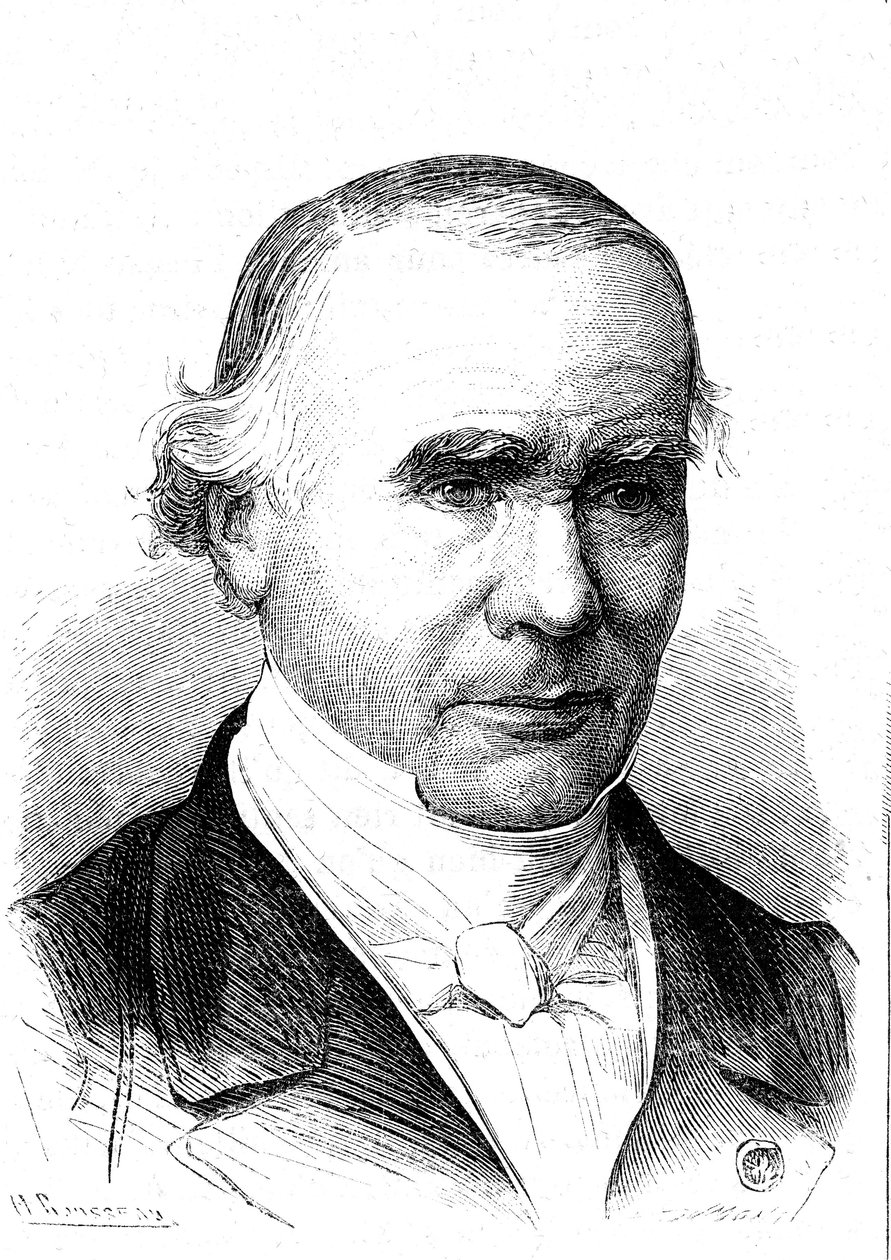 Alfred VELPEUR (1795-1867)、フランスの解剖学者、外科医、ヴェルポー帯の発明者。1867年 作： フランス語学校