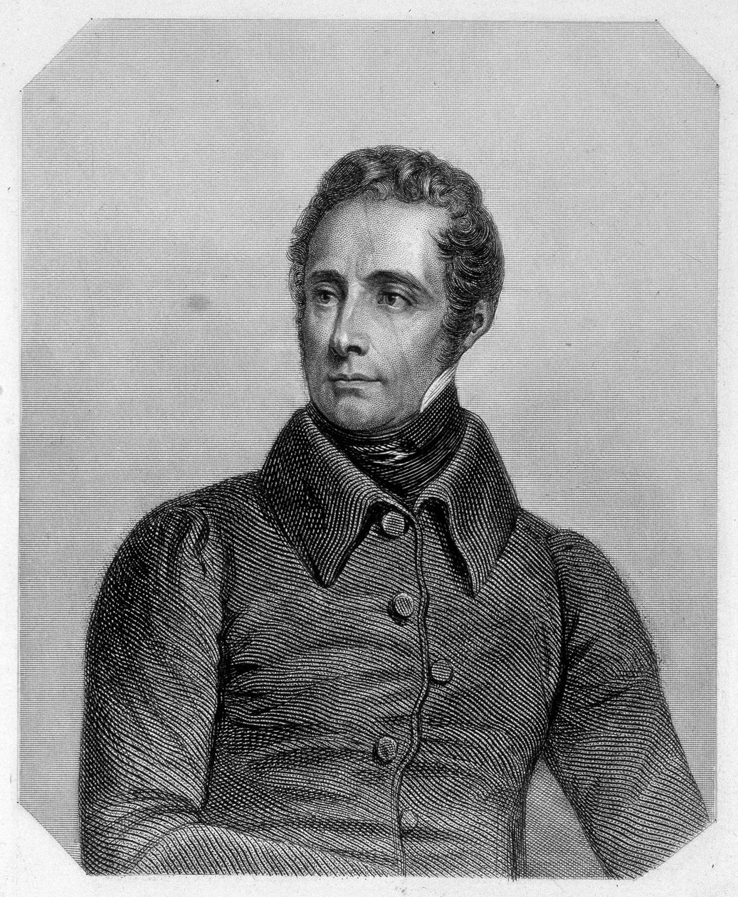 フランスの詩人、アルフォンス・ド・ラマルティーヌ（1790-1869）。ラマルティーヌの「L