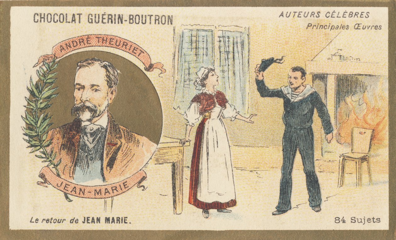 アンドレ・トゥーリエ（1833-1907）、フランスの詩人、小説家、劇作家、「ジャン＝マリー」の作者、ドラマ（1872） 作： フランス語学校