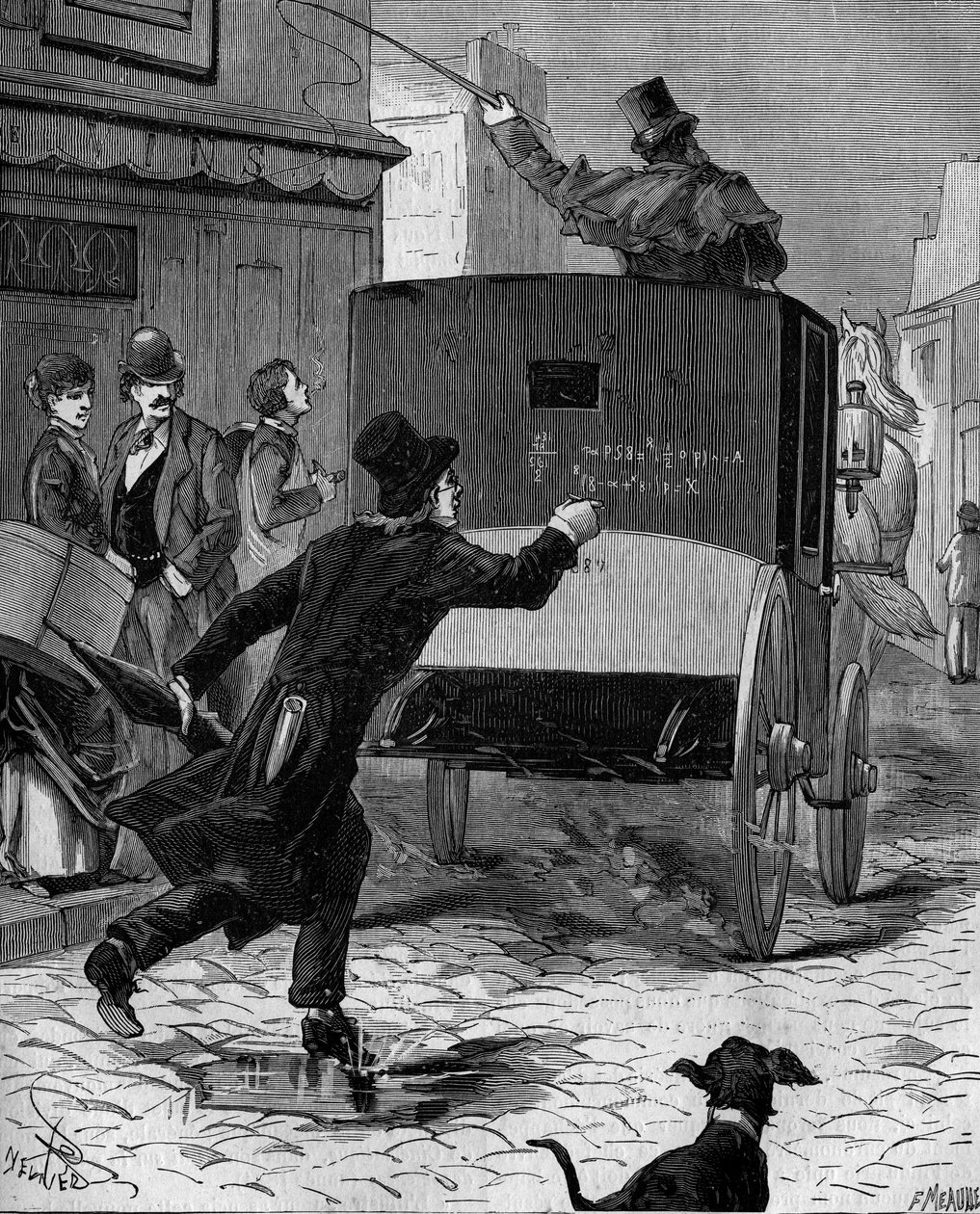 アンドレ・マリー・アンペール（1775-1836）、フランスの物理学者。(このキャラクターを描いた配列はすぐに水漏れする）。) 作： フランス語学校