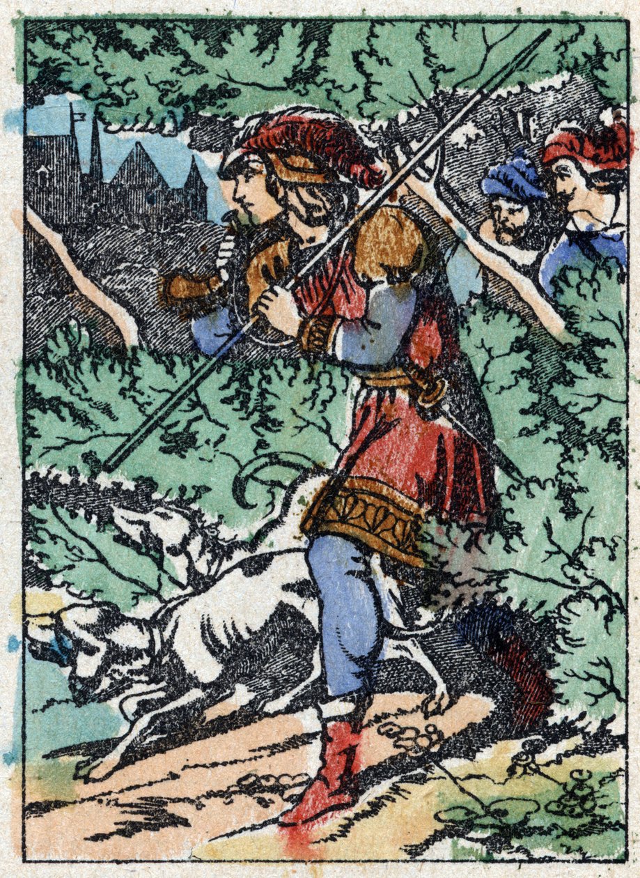 フランスの作家、シャルル・ペロー（1628-1703）の物語「休眠中の森の美女」の匿名イラスト。イメージング・ペラン（エピナル）の木版画。19世紀後半の作品。 作： フランス語学校